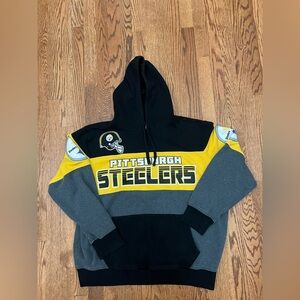 Hands High Pittsburgh Steelers Hoodie Black Yellow Gray Size 2XL NFL Football